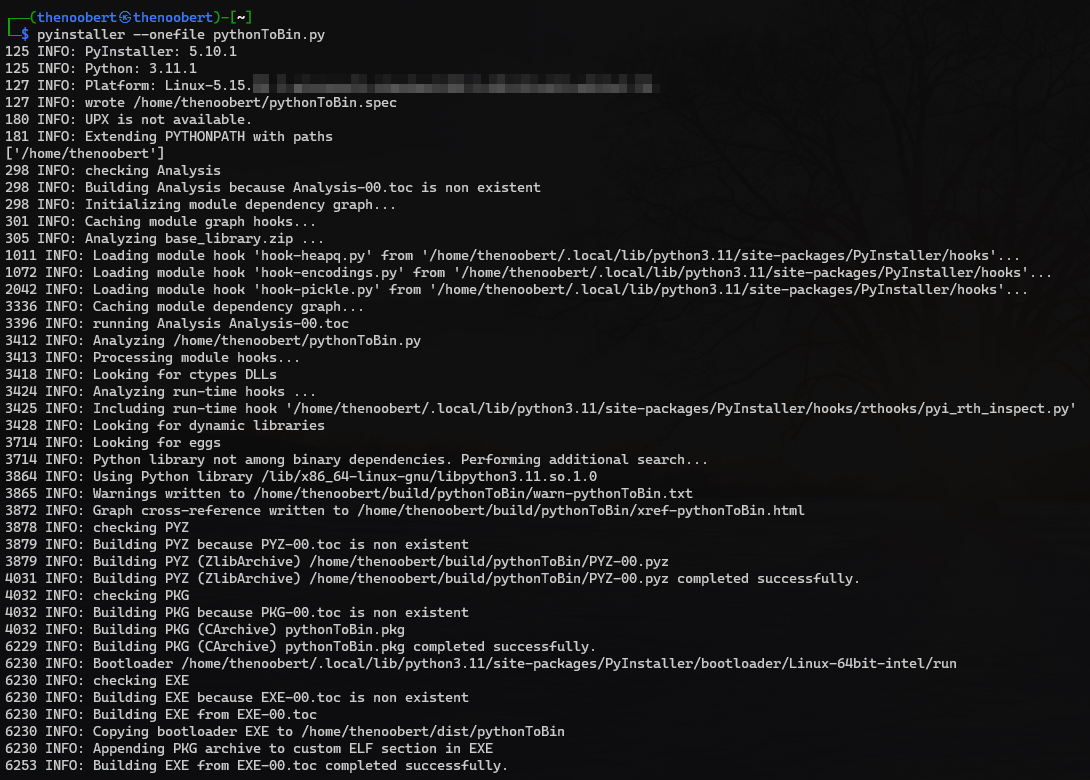 pyinstaller-execution